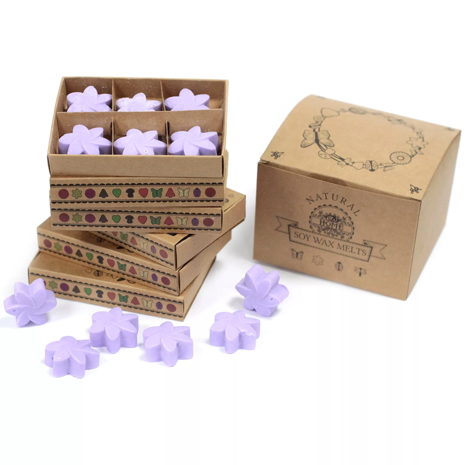 Box of 6  Wax Melts – Lavender Fields