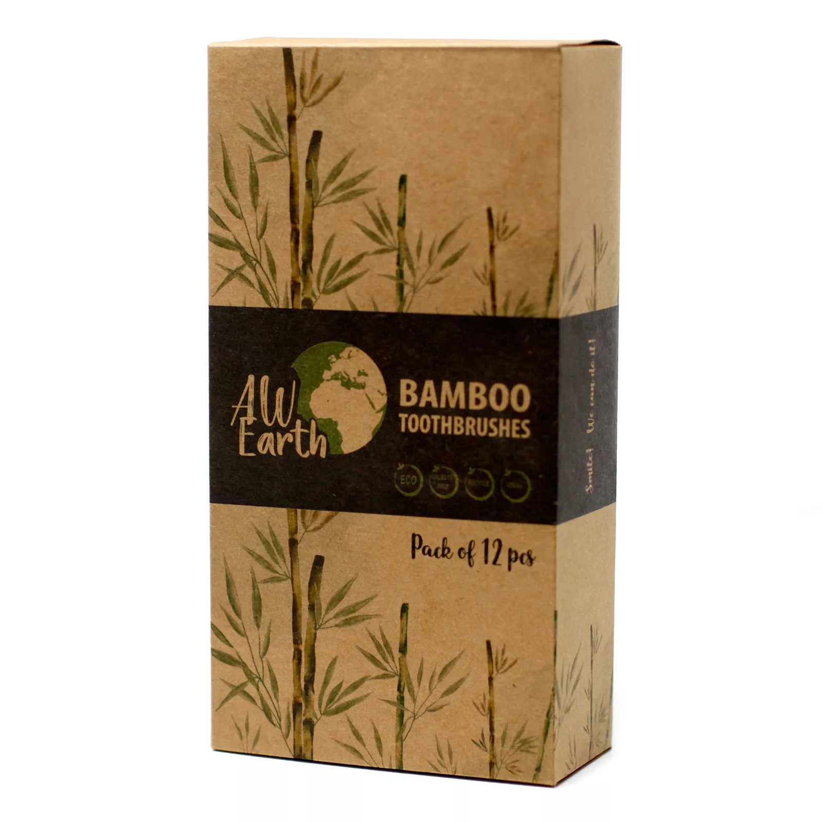 Bamboo Toothbrush – Charcoal Medium Soft