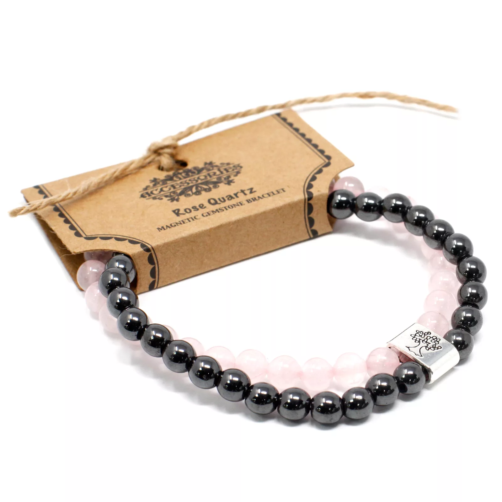 Magnetic Gemstone Bracelet – Rose Quartz