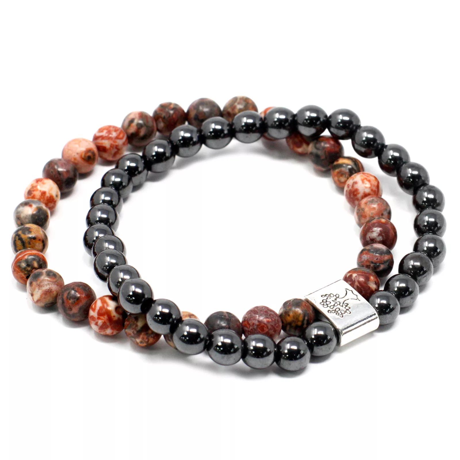 Magnetic Gemstone Bracelet – Leopard Skin