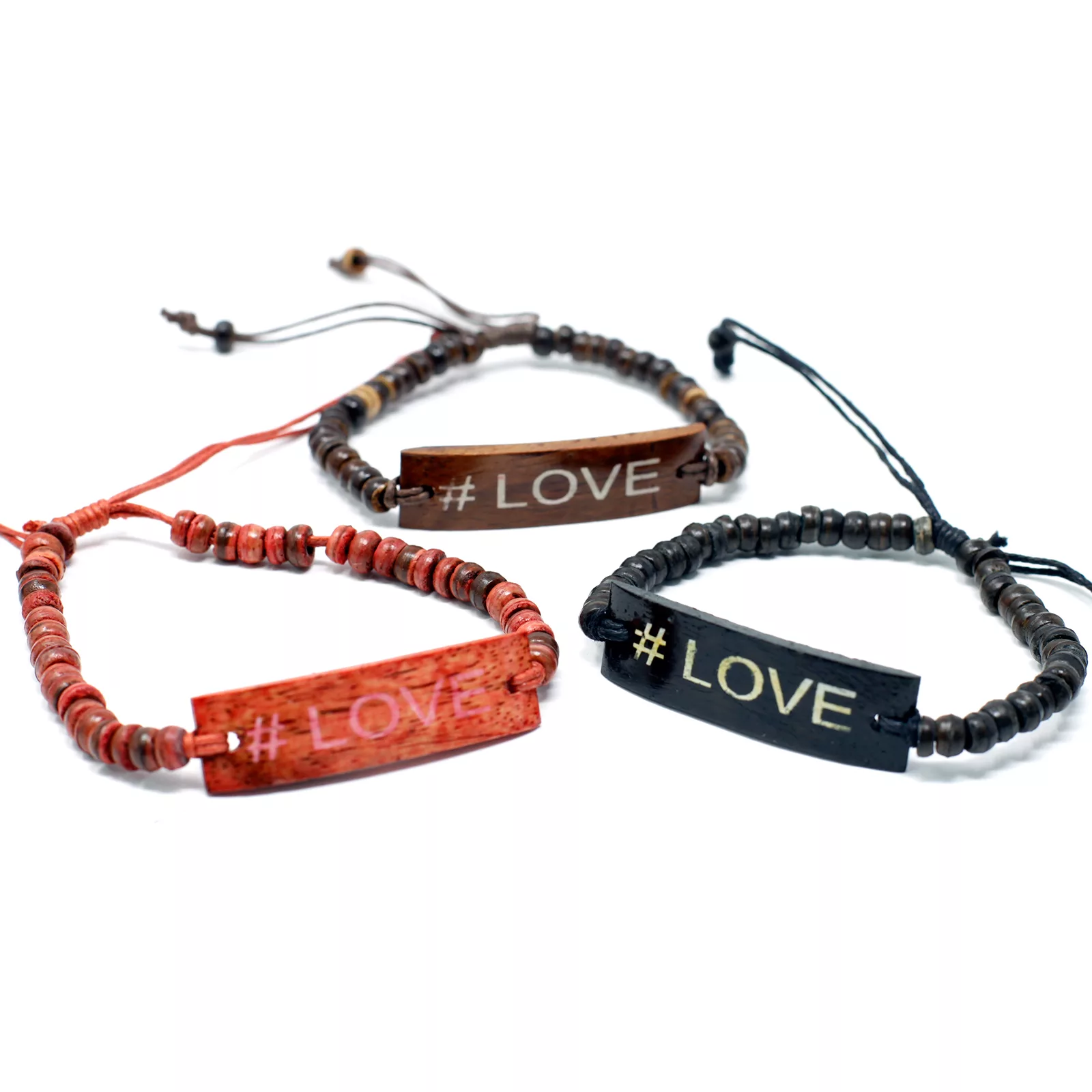 Coco Slogan Bracelets – #Love