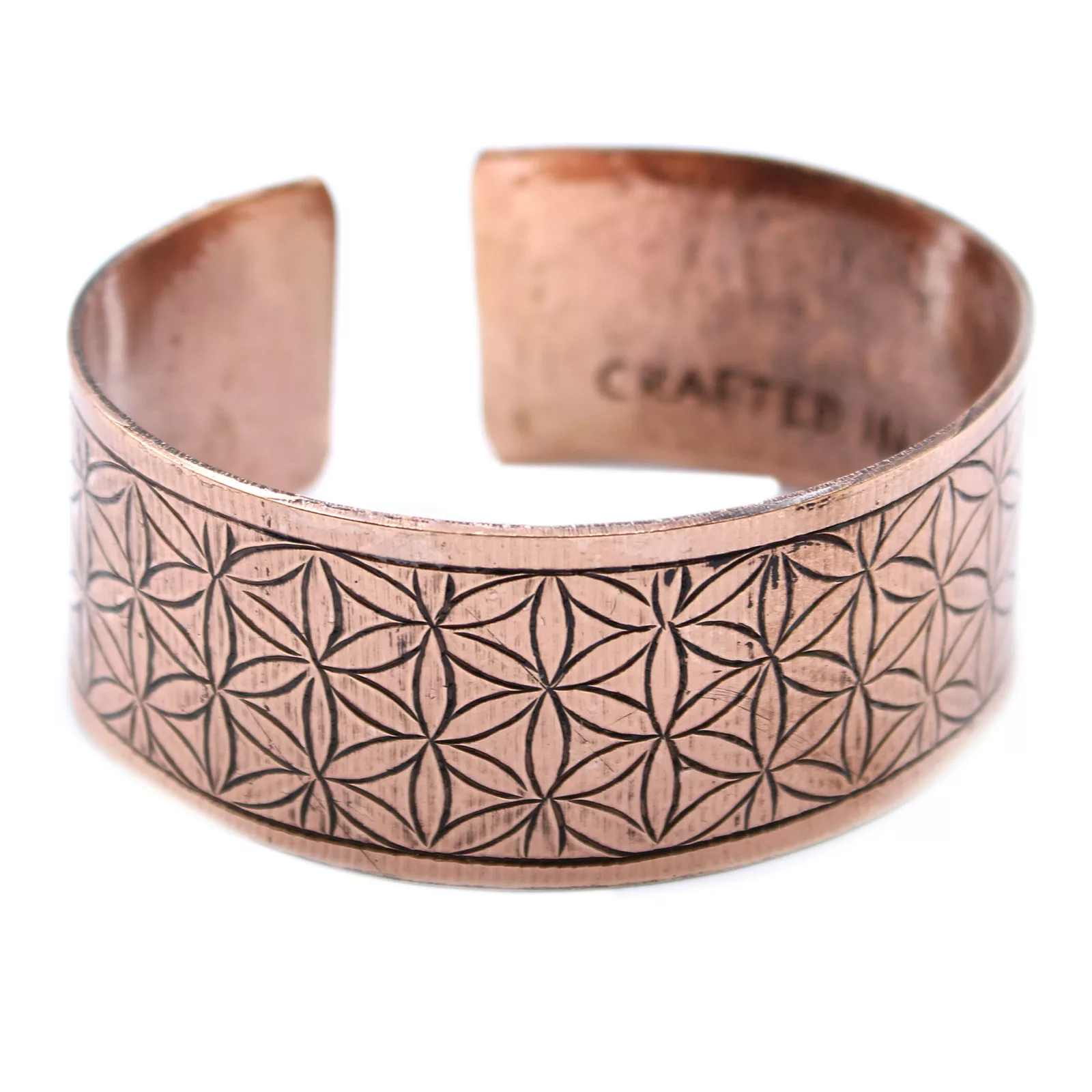 Copper Tibetan Bracelet – Flower of Life