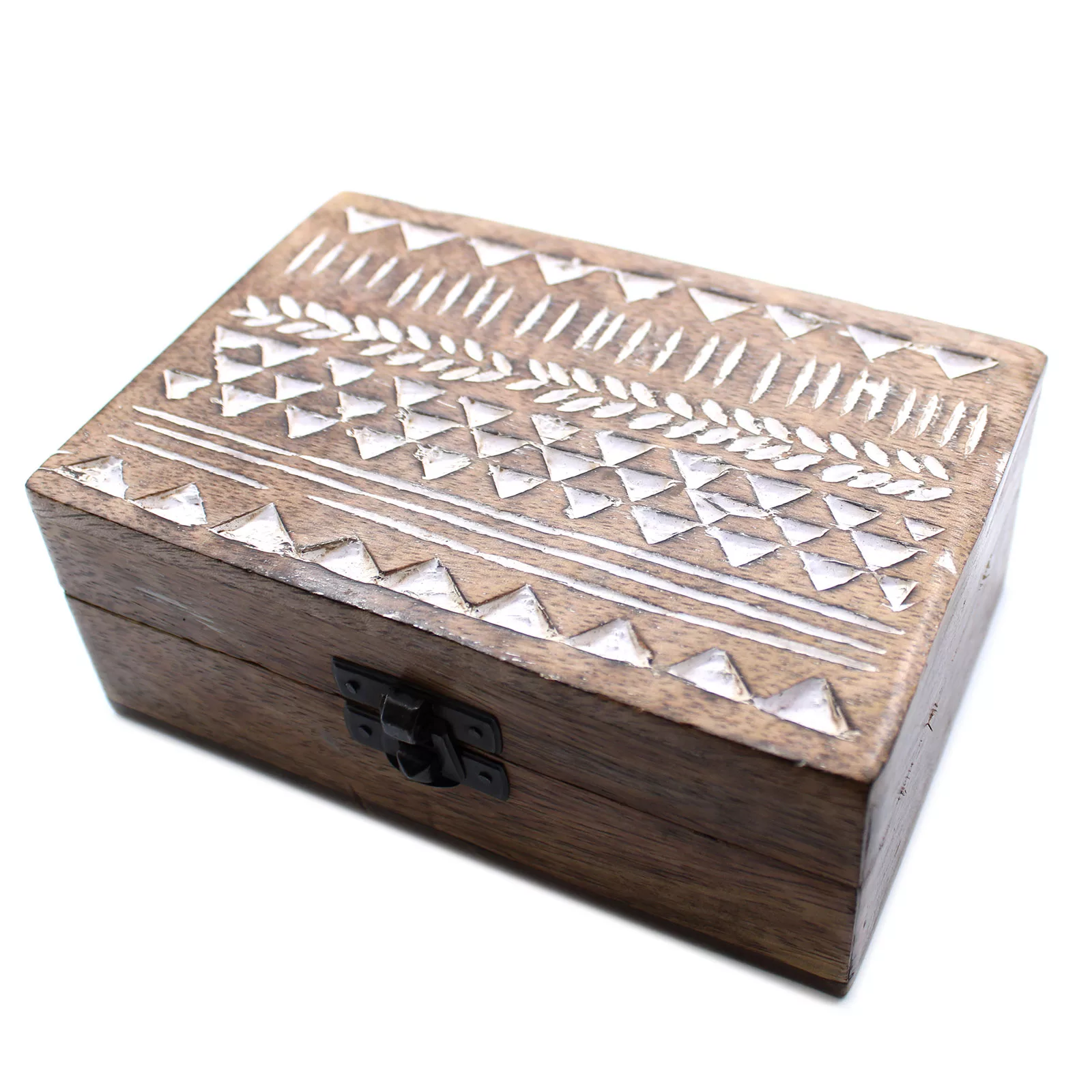 White Washed Wooden Box