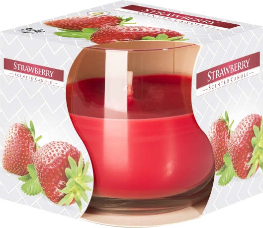 Scented Glass Jar Candle – Strawberry