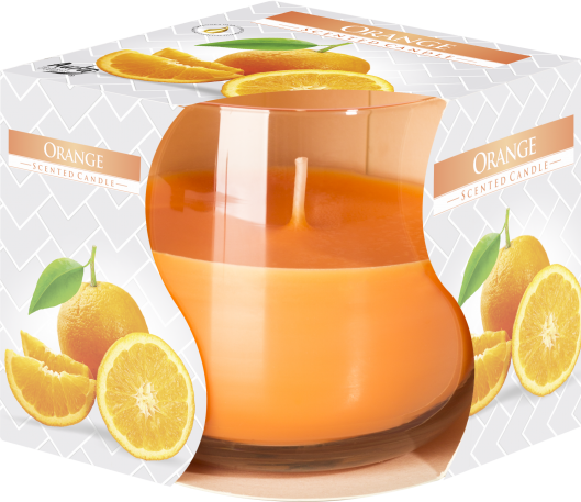 Scented Glass Jar Candle – Orange