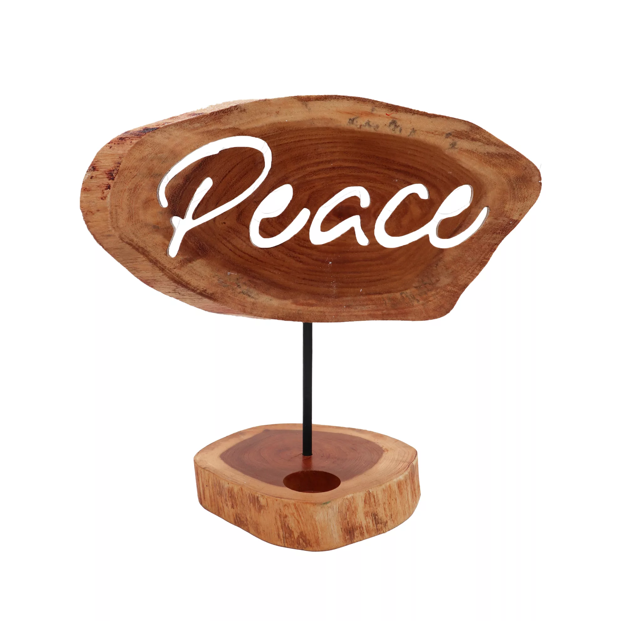 Candle Holder Sign – Peace