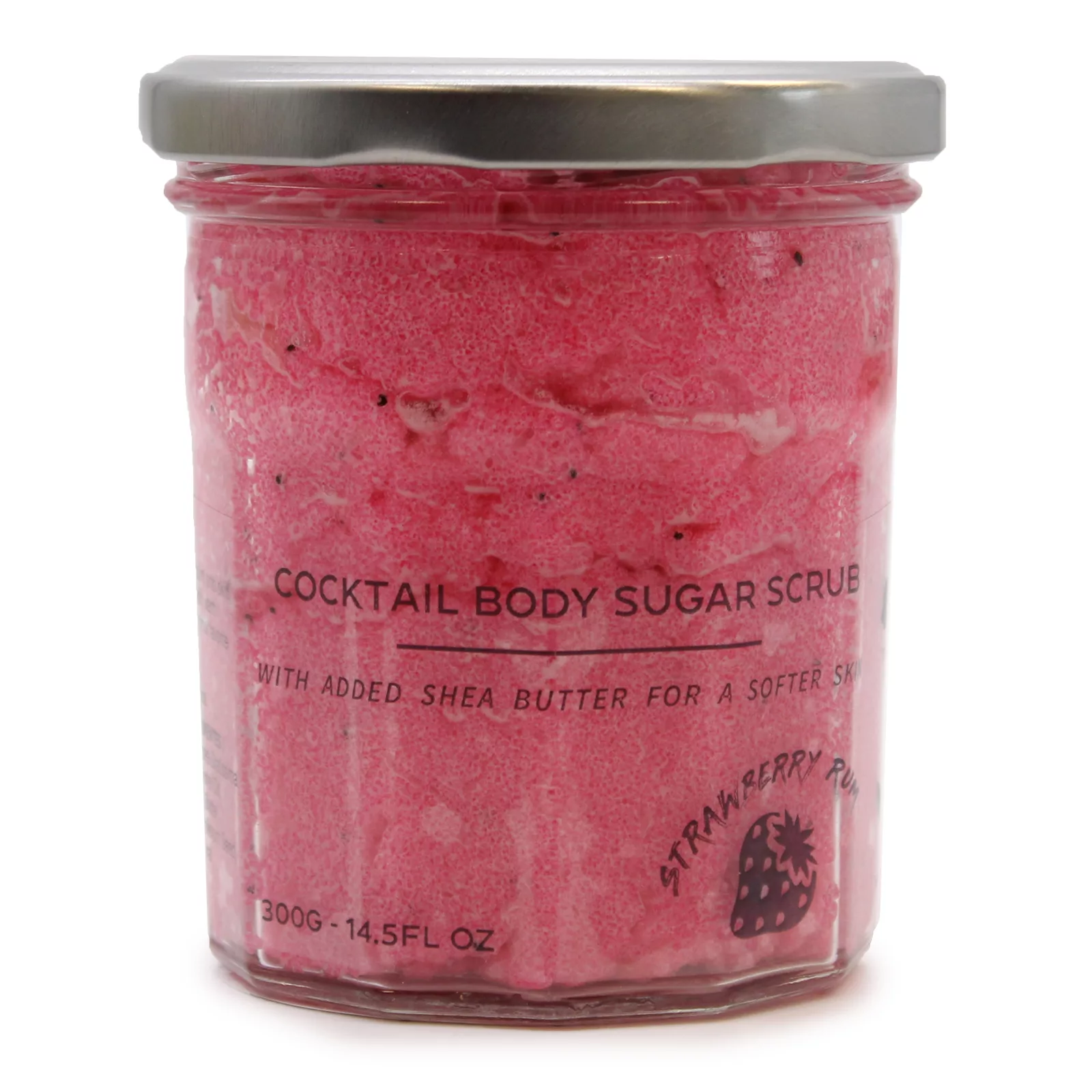 Fragranced Sugar Body Scrub – Strawberry Rum 300g