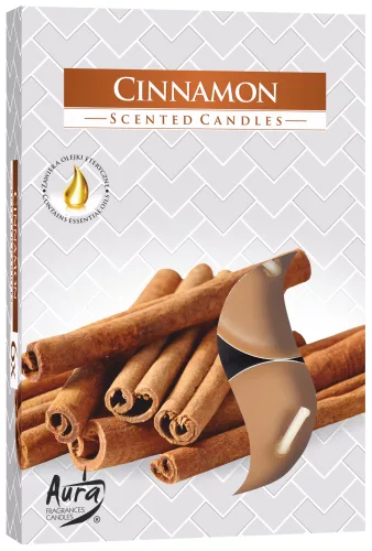 Set of 6 Scented Tealights – Cinnamon