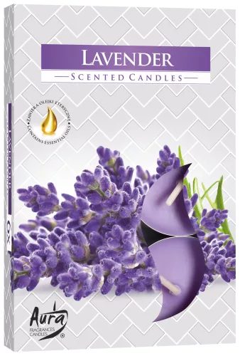 Set of 6 Scented Tealights – Lavender