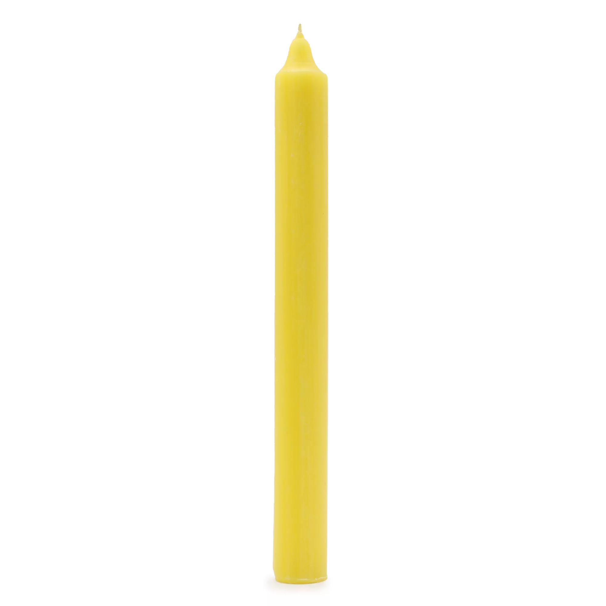 Solid Colour Dinner Candles – Rustic Lemon – Pack of 5