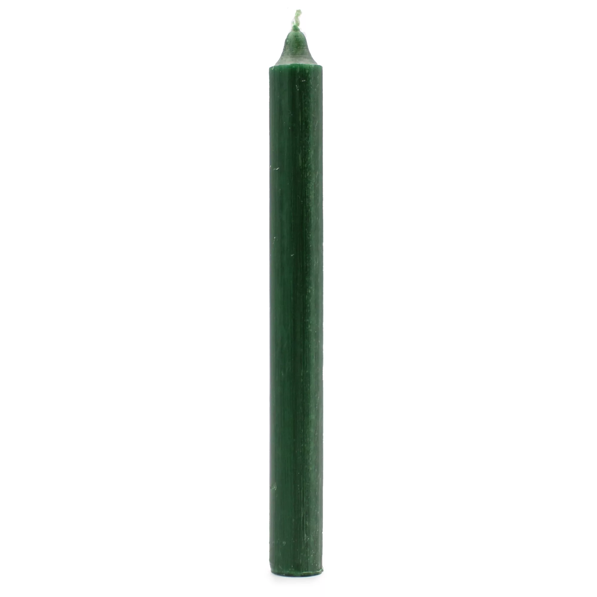 Solid Colour Dinner Candles – Rustic Holly Green – Pack of 5