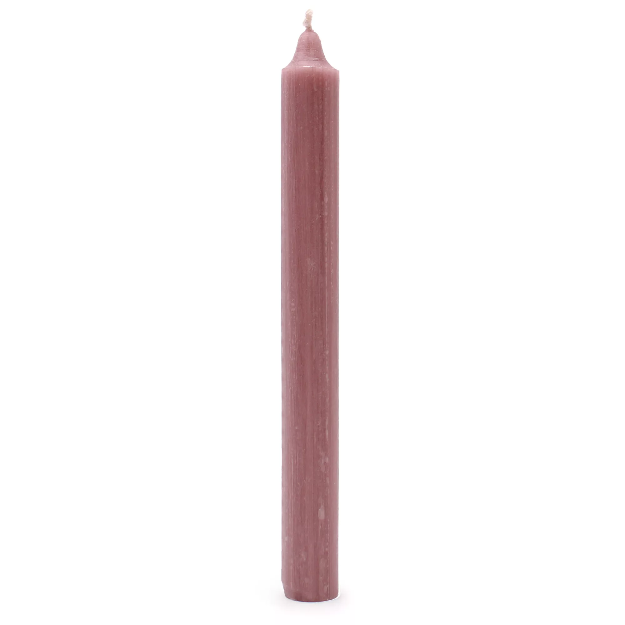 Solid Colour Dinner Candles – Rustic Dusty Pink – Pack of 5