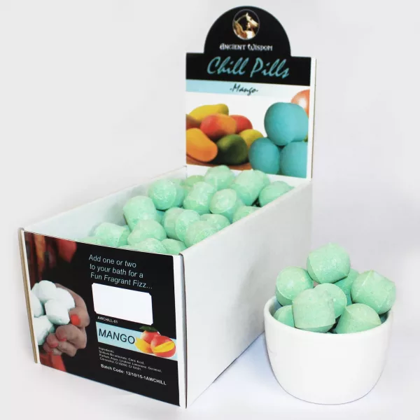 1.3Kg Box of Chill Pills (Mini Bath Bombs) - Mango - Image 2