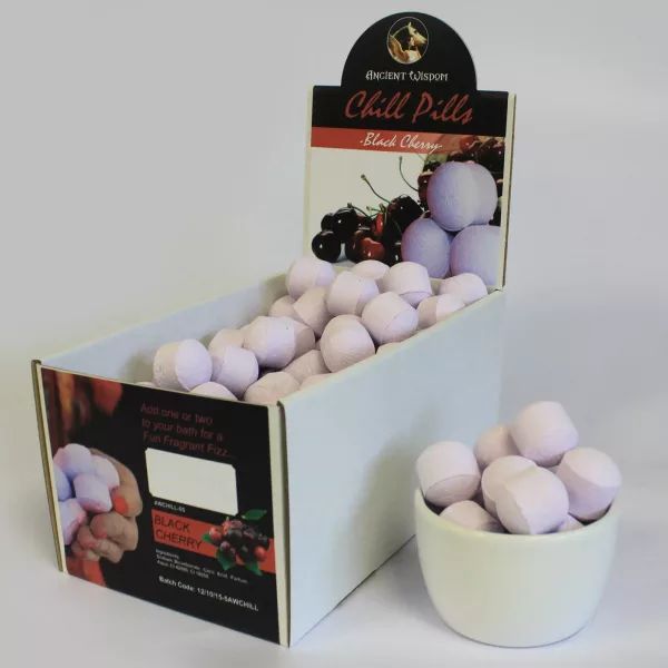 1.3Kg Box of Chill Pills (Mini Bath Bombs) - Black Cherry - Image 2