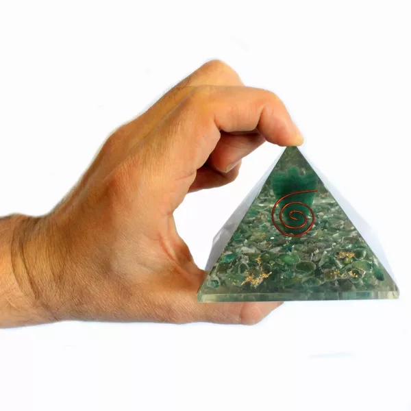 Lrg Orgonite Pyramid 70mm - Angel - Image 3