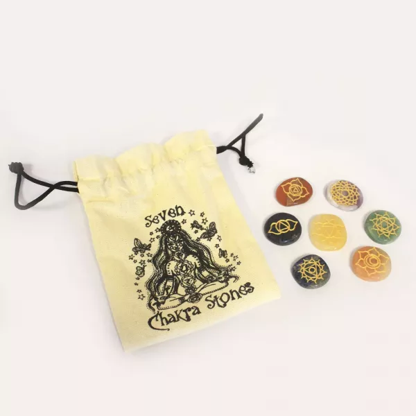 Small Stones Chakra Set (Rounded shape) - Image 3