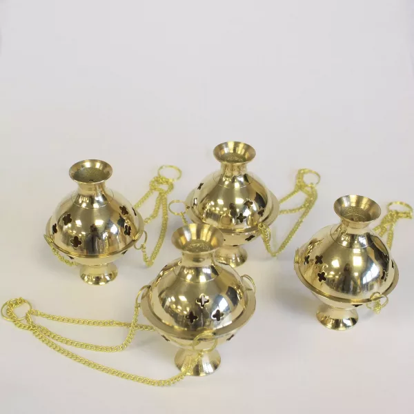 Hanging Brass Incense Burner - Image 3