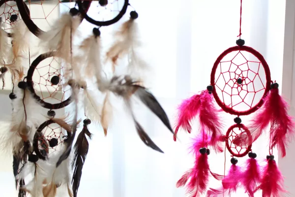 Bali Dreamcatchers - Small Round - Turq/Pink/Purp - Image 4