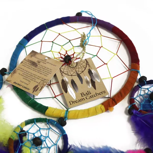 Bali Dreamcatchers - Large Round - Rainbow - Image 4