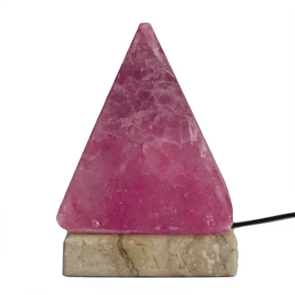 Quality USB Pyramid Salt Lamp - 9 cm (multi) - Image 2