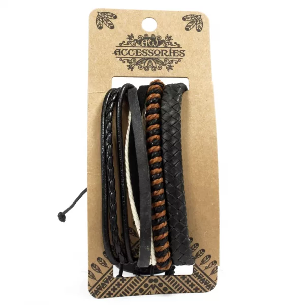 Mens Bracelet Sets - Dark & Handsome (asst) - Image 2