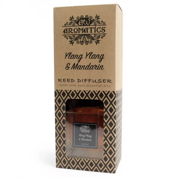 200ml Ylang Ylang & Mandarin Essential Oil Reed Diffuser - Image 3