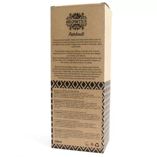 200ml Patchouli Essential Oil Reed Diffuser - Image 4