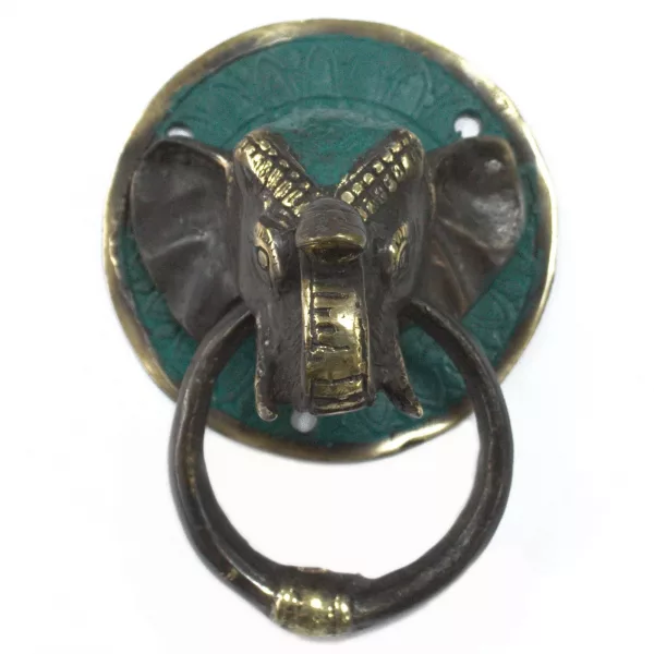 Brass Door Knocker - Elephants Head - Image 3