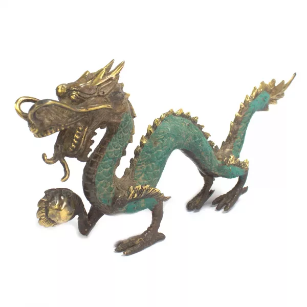 Fengshui - Med Dragon with Ball - 27cm - Image 2