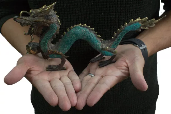 Fengshui - Med Dragon with Ball - 27cm - Image 3