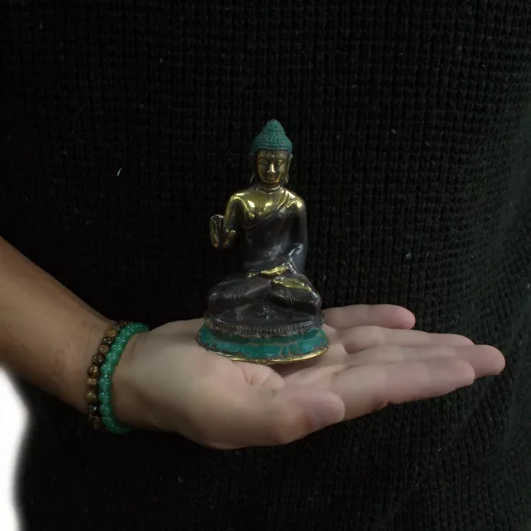 Med Hand Up Sitting Buddha - Image 2