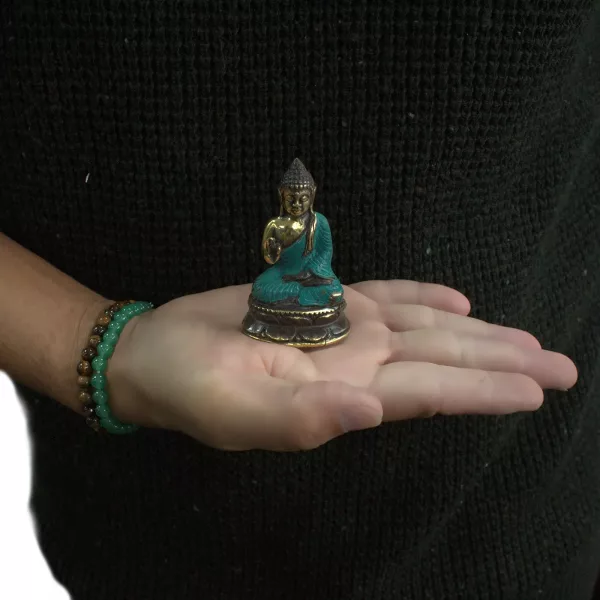 Mini Hand Up Sitting Buddha - Image 2