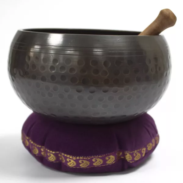 Singing Bowl Velvet Cushion - 11cm - Image 3