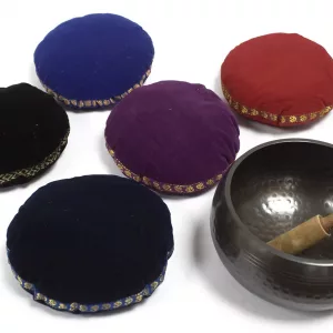 Singing Bowl Velvet Cushion – 16cm