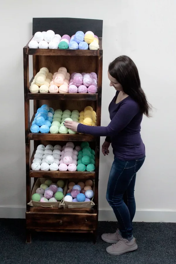 Bath Bomb 5 Shelf Display - Brownwash - Image 3