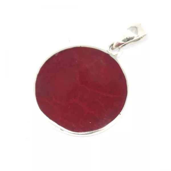 Tree of Life Silver Pendant 22mm - Coral Effect - Image 2