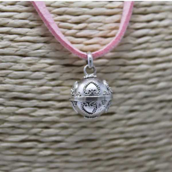 Silver Angel Bell - Love - 12mm - Image 2