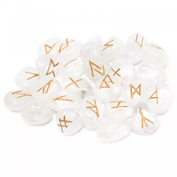 Runes Stone Set in Pouch  - Crystal - Image 2