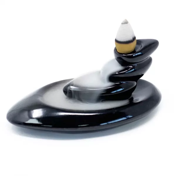 Back Flow Incense Burner - Small Pebbles - Image 2