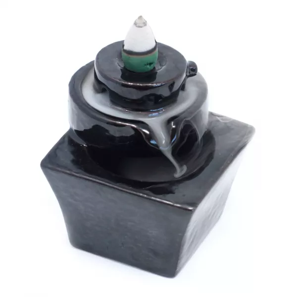Back Flow Incense Burner - Round to Square - Image 2