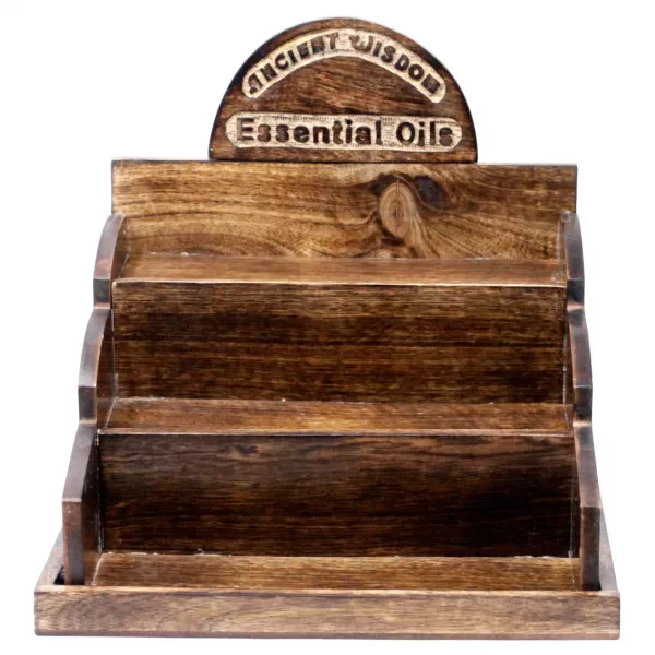 Essential/Fragrance Oil Mango Wood Stand - Image 4