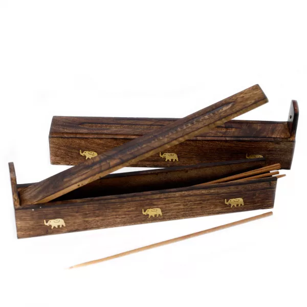 Mango Wood Incense Box - Assorted - Image 3