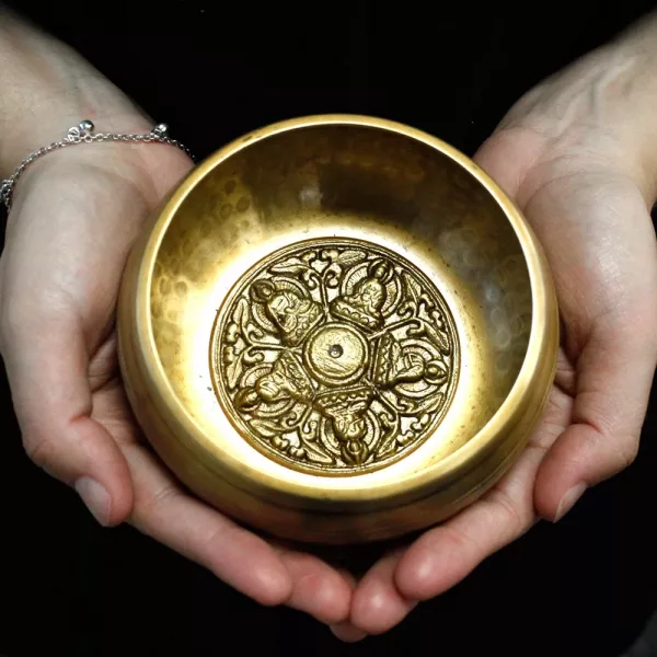 Five Buddha Singing Bowl Set 10cm (min 400gm) - Image 2