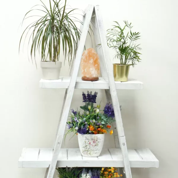 Folding \"A\" Frame Display - Whitewash