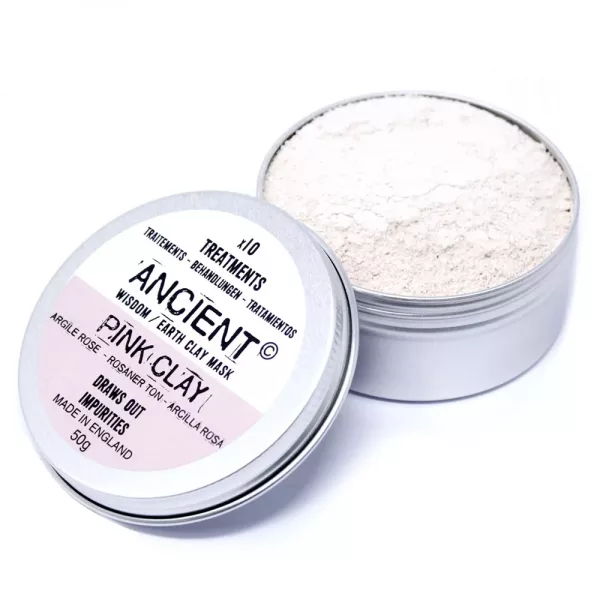 Pink Clay Face Mask 50g - Image 2