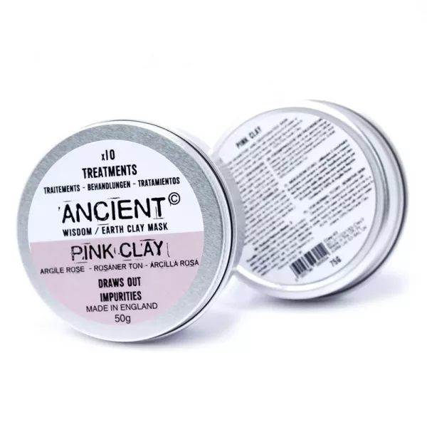 Pink Clay Face Mask 50g - Image 3