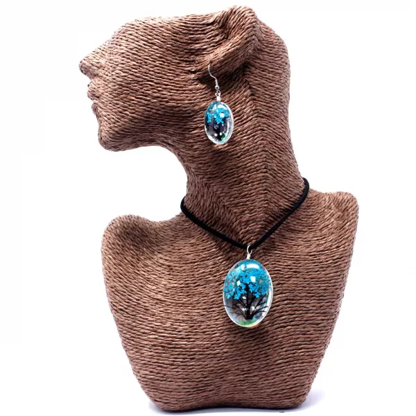 Pressed Flowers - Tree of Life set - Teal - Image 2