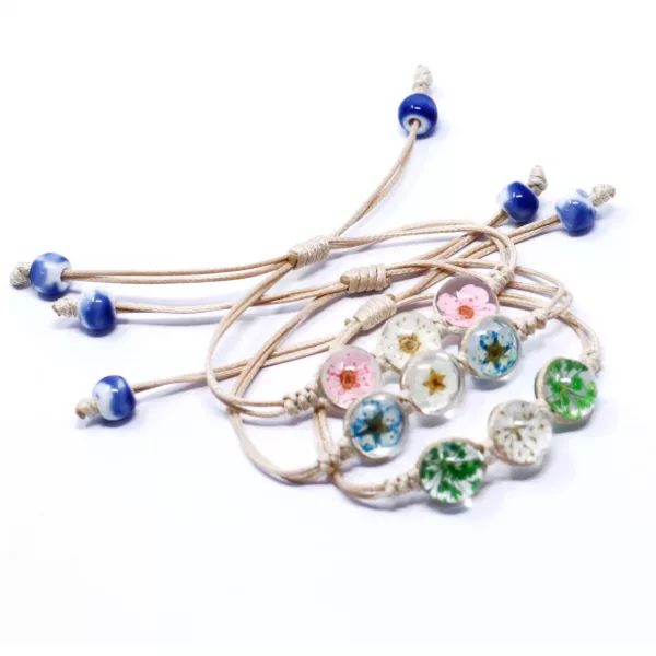Pressed Flowers - Tri-Flower Braclet - Image 2