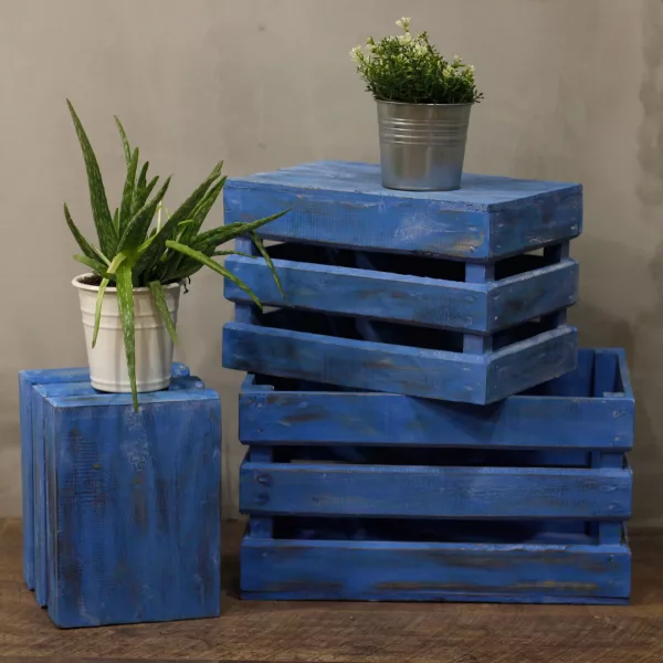 Fruit Box set of 3 - Bluewash - Image 4