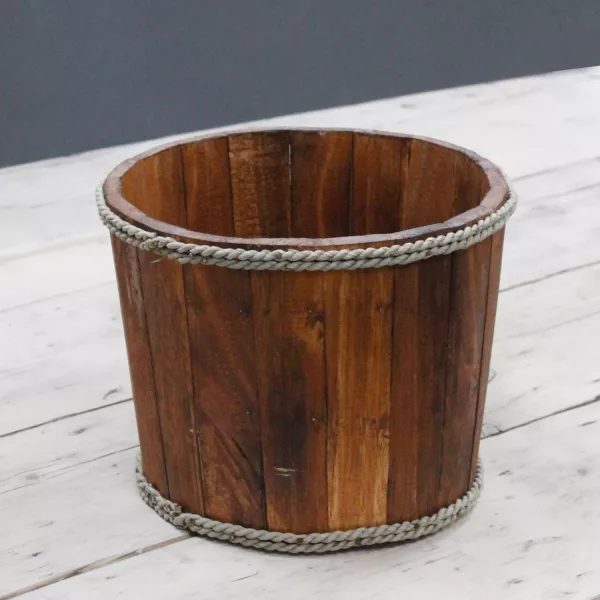Small Nautical Display Tub - Brown 21x29cm - Image 3